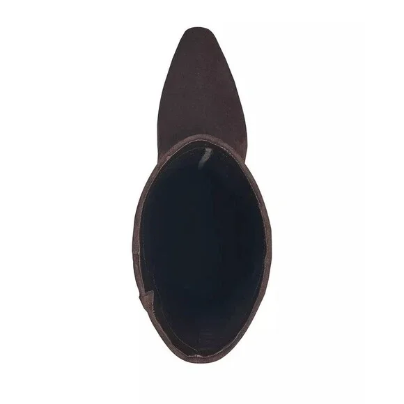 Marc Fisher LTD Yarli Boots 9M Dark Brown Leather Knee‑High Pull‑On NIB msrp$299